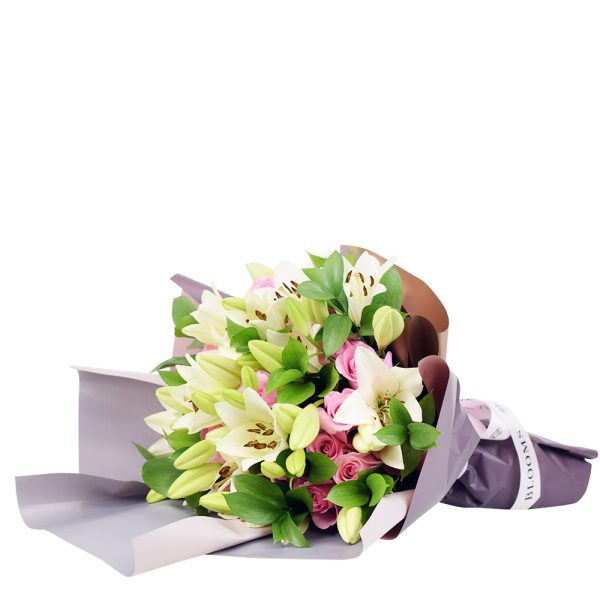 Kiss of Pink Rose & Peony Bouquet