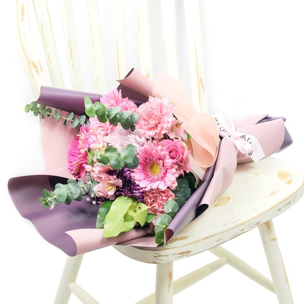 Pretty in Pink Mixed Flowers Bouquet