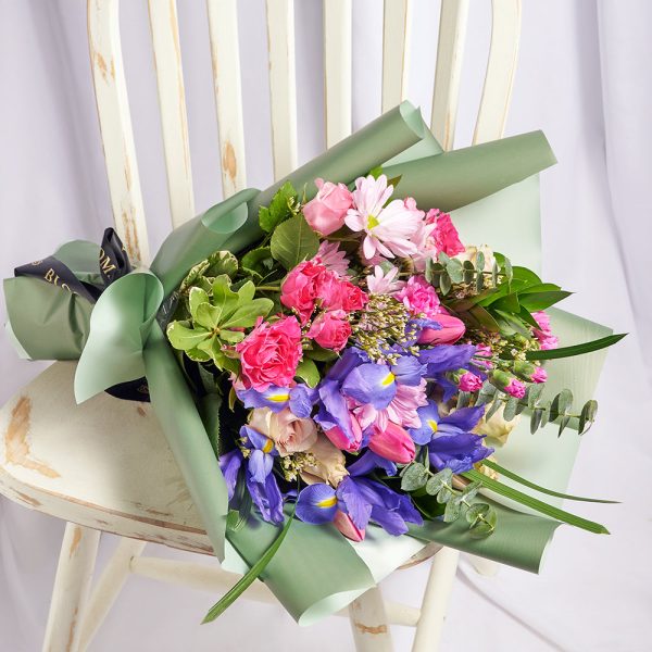 Violet Fantasy Mixed Iris Bouquet